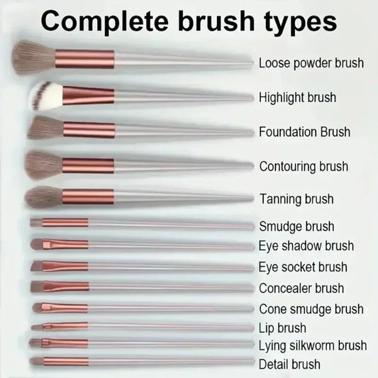 Makeup brush set, soft and fluffy, professional cosmetics foundation brush, multi-style blending makeup brush, beauty tools